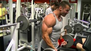 kulturystykatv Lukas Dojka barki biceps triceps trening 3 dni przed zawodami [upl. by Naut654]