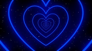 Background Lights💙Blue Heart Background│Amazing Backgrounds│Heart Wallpaper Video [upl. by Toole929]