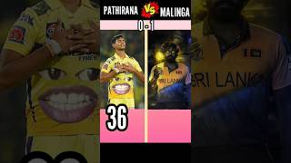 Matheesha Pathirana Vs Lasith Malinga  comparison cricket [upl. by Ardnnaed]