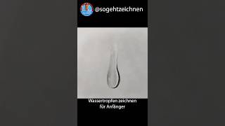 Tropfen zeichnen mit Bleistift  💦 Wassertropfen zeichnen einfach [upl. by Oaks]