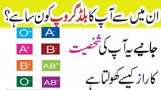 Blood Group Tells About Personality In Urdu  Anam Home Remedy [upl. by Ettenhoj]