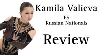 KAMILA VALIEVA  RUSSIAN NATIONALS 2024  REVIEW [upl. by Ettelimay]