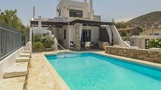 Luxury Villa at Artemis Davis Beach in Greece  Blue Island [upl. by Marciano]