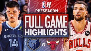 Memphis Grizzlies vs Chicago Bulls  Full Game Highlights  October 12 2024 NBA Preseason [upl. by Esidnac197]