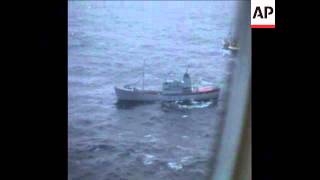 SYND 25 11 75 BRITISH TRAWLERS WITH ICELANDIC GUNBOATS [upl. by Meldon]