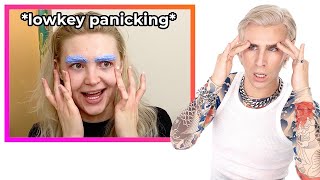 Hairdresser Reacts To People Bleaching Their Eyebrows [upl. by Kipper]