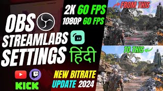 BEST OBS  Streamlabs Settings for 2K and 1080p Youtube Live Streaming 2024 Update  Complete Guide [upl. by Arahas]