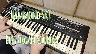 Hammond SK1  Drawbar Sound PercussionOverdrive [upl. by Nahshu]