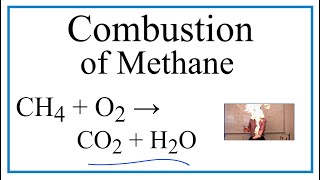 Balanced Equation for the Combustion of Methane CH4 [upl. by Fruin2]