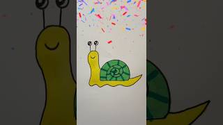 How to draw a snail easy  Step by step Drawing for kids 🐌 [upl. by Netsruk449]