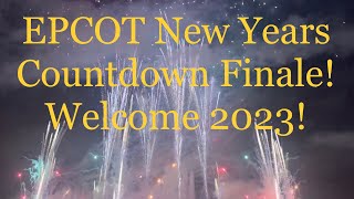 EPCOT New Years Eve Countdown Fireworks Show Finale 2022  EPCOT  Walt Disney World [upl. by Selie]