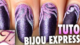 Tuto nail art Bijou Rapide amp Inratable [upl. by Udale]