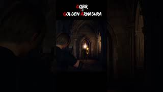 CQBR vs GOLDEN ARMOR  Resident Evil 4 Remake [upl. by Ordnaxela208]