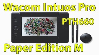 Unboxing Wacom Intuos Pro PTH660 Medium Graphics Input Tablet Black [upl. by Daus]