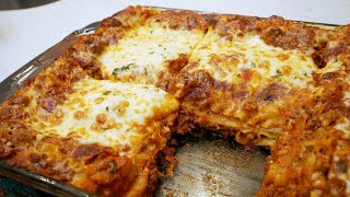 How To Make The Best Homemade Lasagna  Youll Never Buy Frozen Lasagna Again After Trying This [upl. by Rauch191]