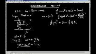 Fyzika JaM  Mechanika kapalin a plynů  Bernoulliho rovnice [upl. by Keelia]