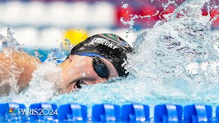 Katie Ledecky CLINCHES Team USA spot with Trials 400m free victory  NBC Sports [upl. by Enetsirhc]