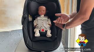 Ultimate Guide Strapping in a Newborn amp Adjusting the Peg Perego Primo Viaggio 435 Infant Car Seat [upl. by Acinomal]