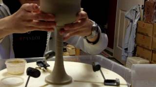 Pottery How to Make a Wine Goblet [upl. by Fortuna]