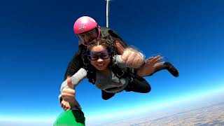 Elaine Garcia  Tandem Skydive at Skydive Indianapolis [upl. by Nada]