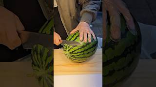 Must Try Fresh Korean Watermelon Juice  fruit cutting skills shortsvideo [upl. by Sadira874]