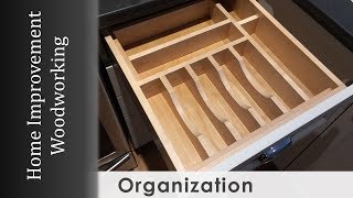 Drawer Organizer Build for Kitchen Makeover [upl. by Sybil]