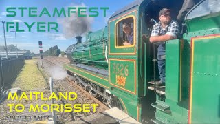 Steamfest Flyer  Returning to Thirlmere  Maitland to Morisset [upl. by Kristina741]