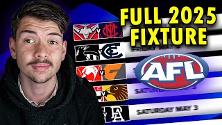 I Created A Full 2025 AFL Fixture [upl. by Tella]