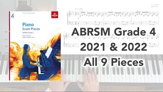 ABRSM Grade 4 Piano 2021 amp 2022 All 9 Pieces [upl. by Audry]