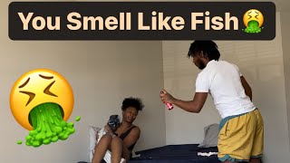 I Hit My Girlfriend With The Yo Cat Stank Prank😱 Gone Wrong [upl. by Jaquiss]