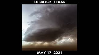 Lubbock Texas Supercell Sucks Up Dust Produces Funnel Cloud 2021 [upl. by Barboza865]