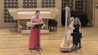 Franz Poenitz Capriccio for clarinet and harp Op 73 Duo Suono [upl. by Ev]