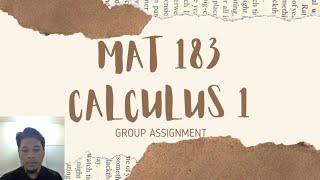 MAT183 VIDEO PRESENTATION  APPLIED MAXIMUM AND MINIMUM PROBLEMS [upl. by Ab]