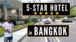 Hilton Bangkok  ONE NIGHT IN A LUXURY 5STAR HOTEL IN BANGKOK Hilton Sukhumvit  THAILAND VLOG [upl. by Mabelle]