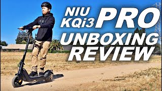 NIU KQi3 PRO SCOOTER UNBOXING amp REVIEW [upl. by Enohsal]