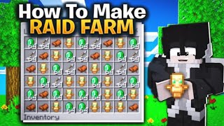 How To Make RAID FARM In Minecraft 120🔥  RAID FARM Minecraft POCKET EDITION 😱 [upl. by Ravo202]