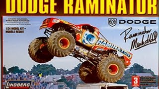 How to Build the Dodge Raminator Monster Truck 124 Scale Lindberg Model Kit 73014 Review [upl. by Aramahs]