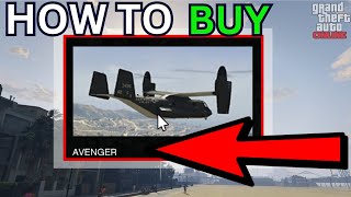 HOW TO BUY AVENGER IN GTA 5 ONLINE NEW [upl. by Calore]