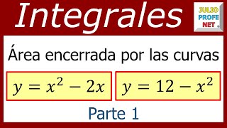 ÁREA ENTRE CURVAS  Ejercicio 5 Parte 1 [upl. by Mortensen]