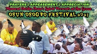 Osun Osogbo Festival 2023  Prayers Appeasement amp Appreciation to Orisha Osun Goddess  Ore Yeye O [upl. by Kciredohr745]