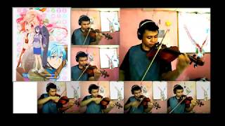 「Saturday Night Question」Netjuu no Susume ネト充のススメ OPviolin overdub cover [upl. by Hagan]