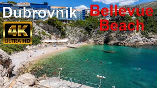 Stunning Bellevue Beach Dubrovnik Croatia 🇭🇷 4K Walking Tour [upl. by Fleta250]