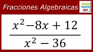 Simplificar fracciones algebraicas  Ej 2 [upl. by Richelle]