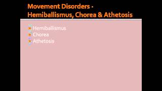 Movement Disorders  Hemiballismus Chorea amp Athetosis [upl. by Betsy]