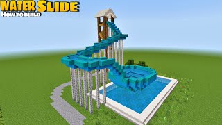 BUILD THIS TYPE OF WATERSLIDE IN MINECRAFT [upl. by Rahr]