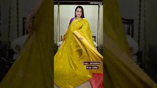 Price 1599  Code  NSTUS501S  Tussar With Zari Weaving Butta And Border With Contrast Blouse [upl. by Lael]