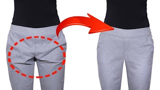 A sewing trick how to fix creases on the trousers simply [upl. by Osmo116]