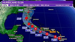 Tracking Hurricane Elsa and potential impacts in Southeast [upl. by Annaek]