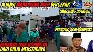 Aliansi Mahasiswa Aceh Bergerak Usir Rohingya dari Balai Meuseuraya Aceh [upl. by Heidy52]