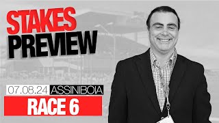 Assiniboia Downs Race 6 Preview  July 8 2024 [upl. by Adnamra]